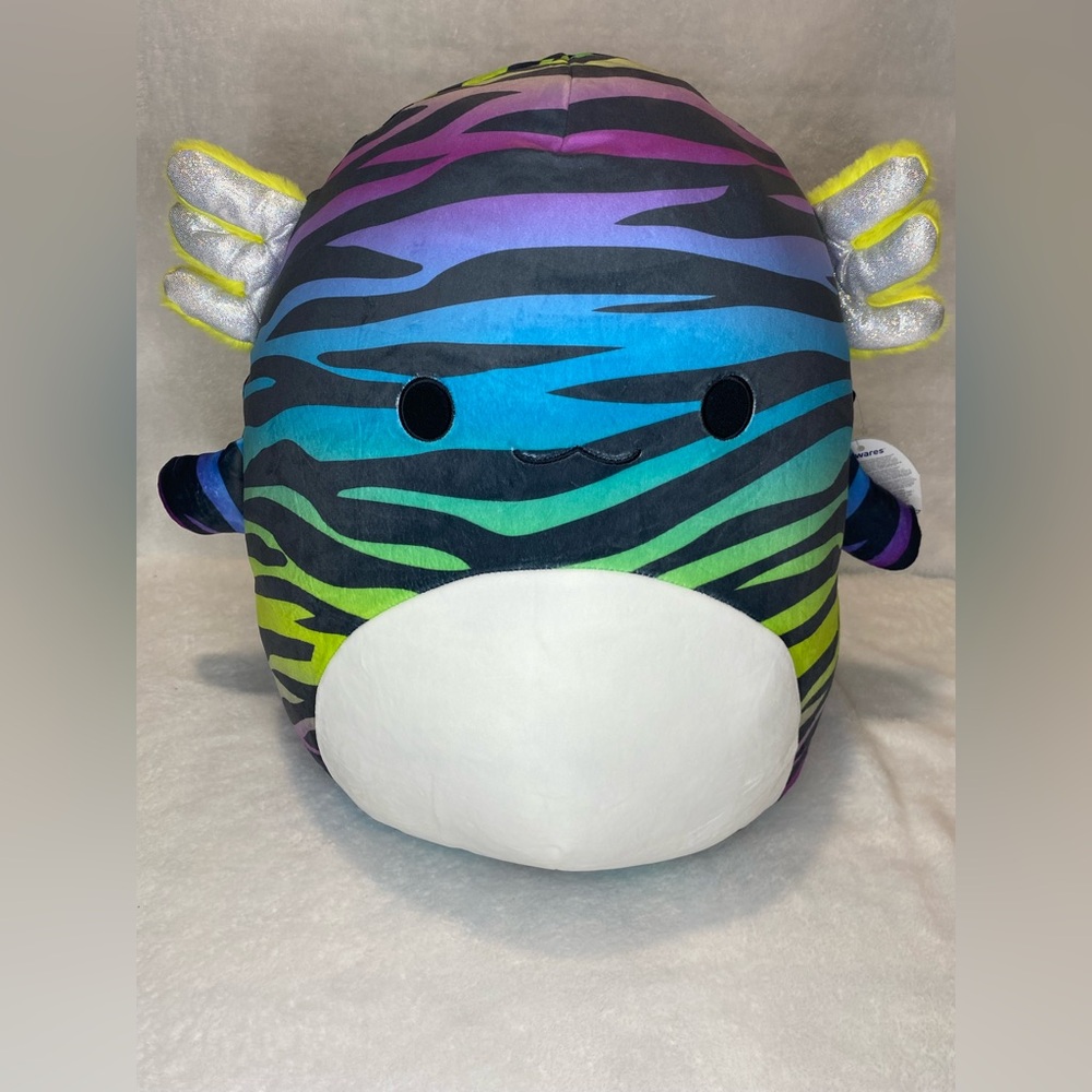 Gawa the rainbow zebra axolotl